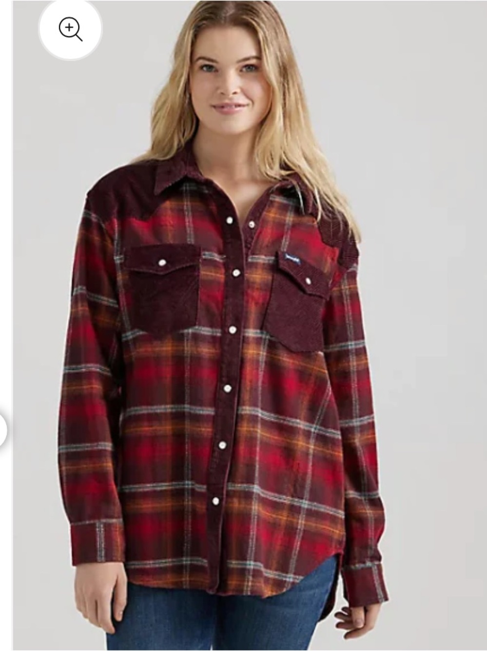 Wrangler Women’s Corduroy/Flannel Shirt